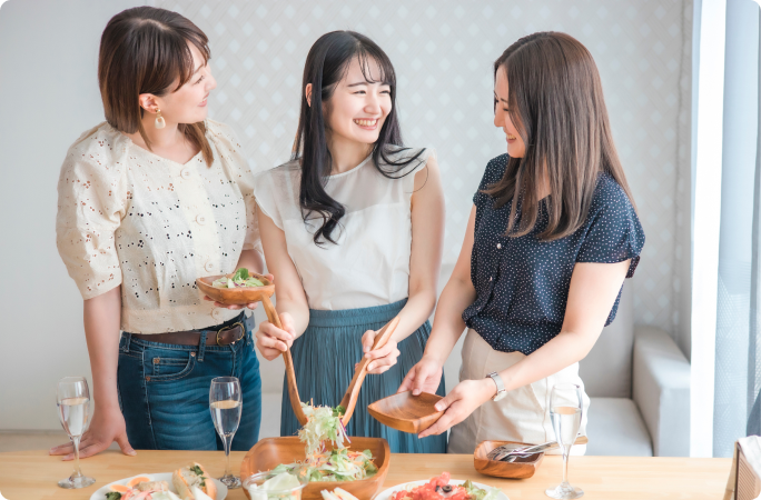 サークルや女子会にも
