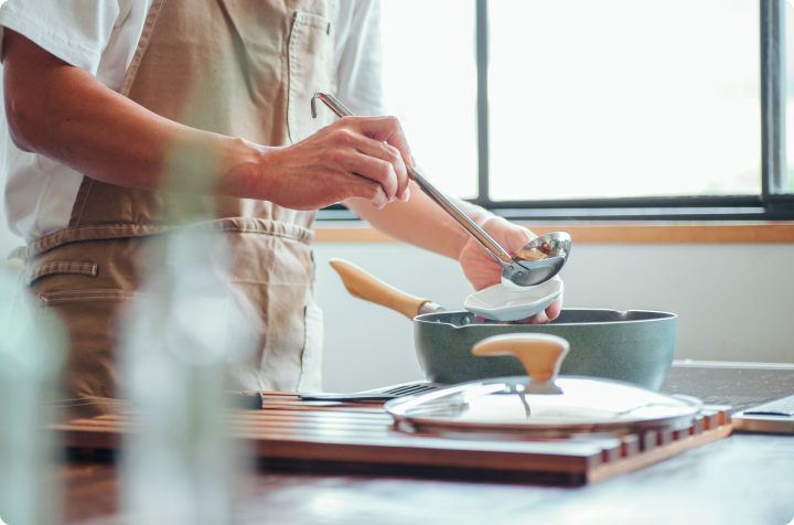 フライパン、調理器具、カセットコンロ