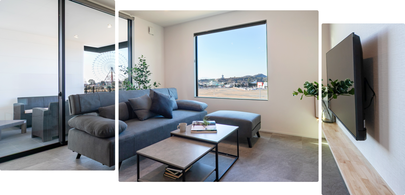 広々3LDK＋アウターリビングでリゾート気分を味わえる滞在